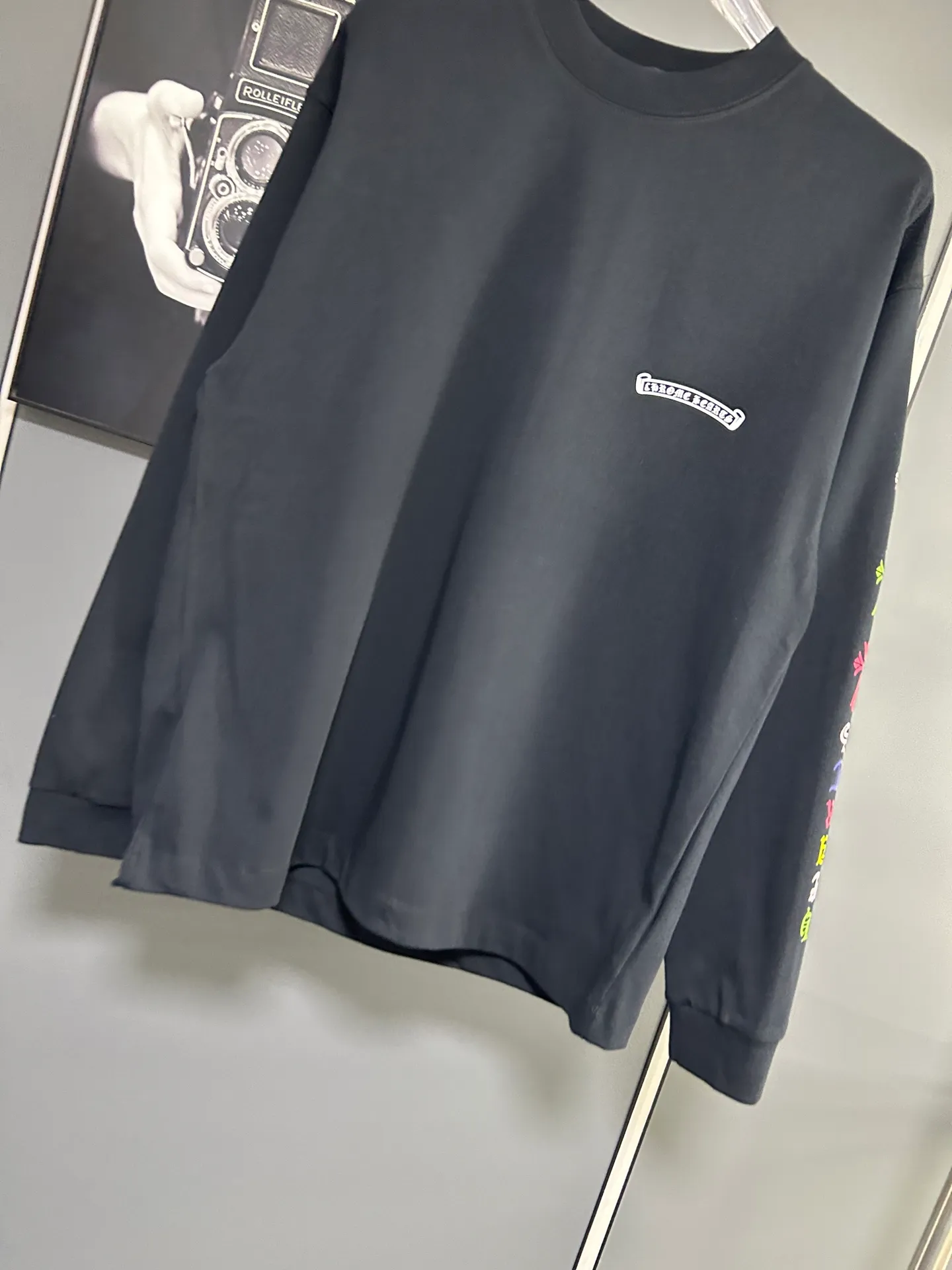 P230 2026 new (exclusive) Chrome Hearts autumn and winter limited edition heavyweight high-weight long-sleeved T-shirt, customized Dreamweaver Yayun ribbed cotton designer concept style Fabric: Heavy 380g Size: S M L XL Color: White Black